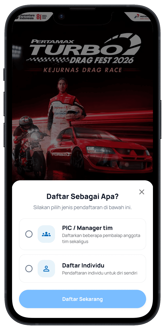 Langkah 3: Pilih Jenis Pendaftaran