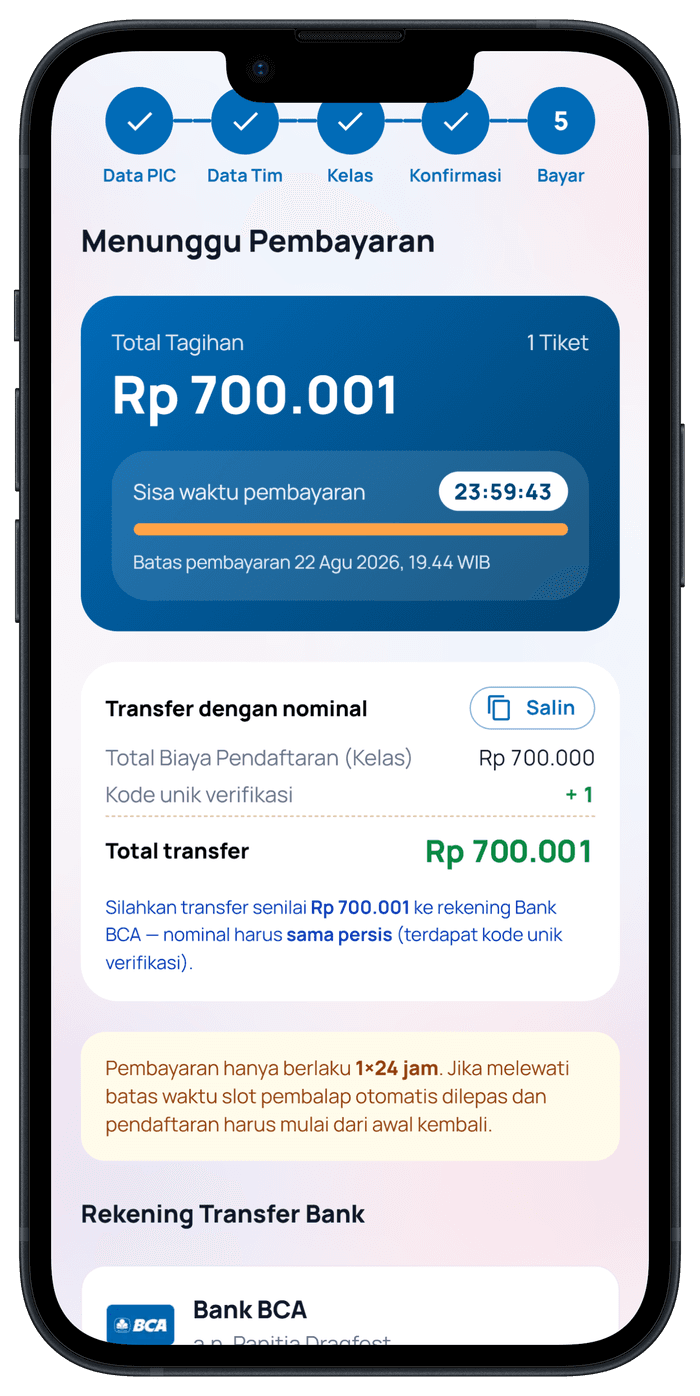 Langkah 5: Lakukan Pembayaran